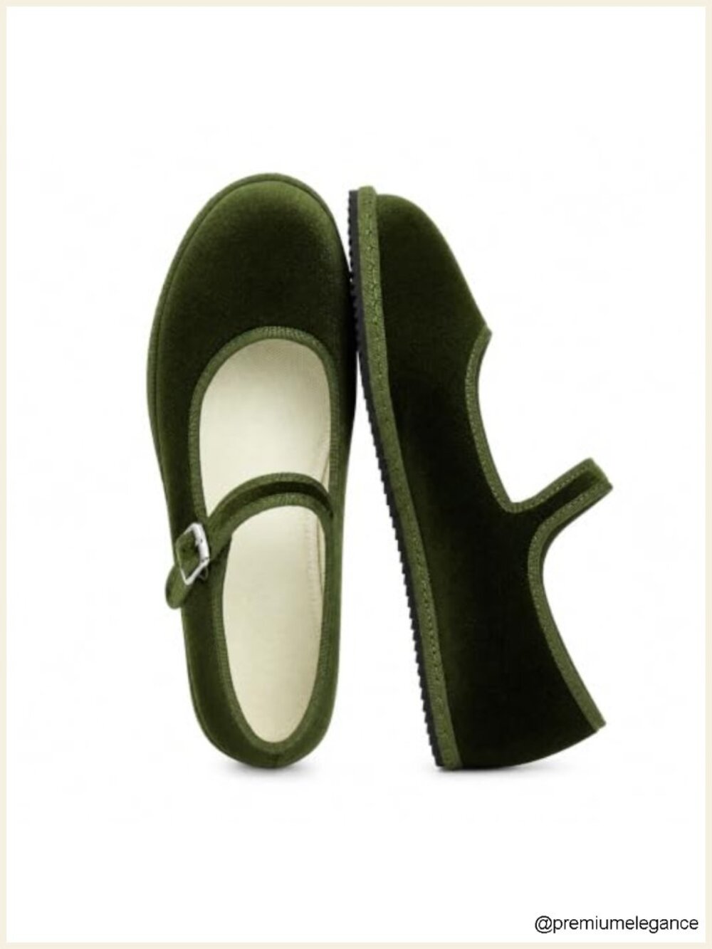 Velvet Mary Jane Flats for Women Suede Round Toe Slip On Cute Ballet Dressy
